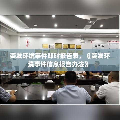突發(fā)環(huán)境事件即時報告表，《突發(fā)環(huán)境事件信息報告辦法》 