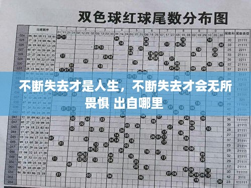 不斷失去才是人生，不斷失去才會無所畏懼 出自哪里 