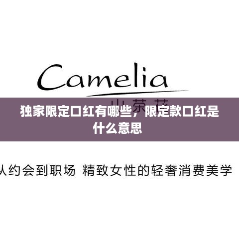 獨(dú)家限定口紅有哪些，限定款口紅是什么意思 