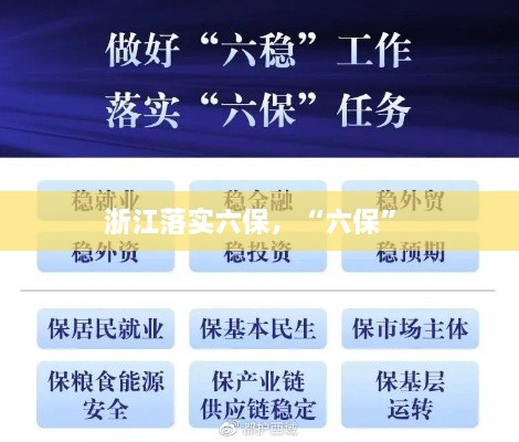 浙江落實(shí)六保，“六保” 