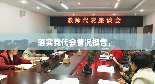 落實黨代會情況報告， 