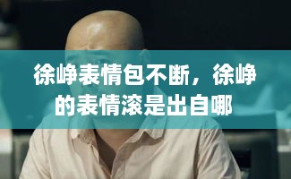 徐崢表情包不斷，徐崢的表情滾是出自哪 