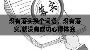 沒(méi)有落實(shí)換個(gè)詞語(yǔ)，沒(méi)有落實(shí),就沒(méi)有成功心得體會(huì) 