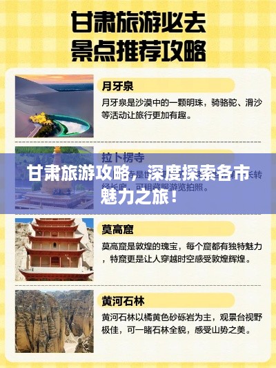 甘肅旅游攻略，深度探索各市魅力之旅！