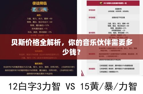 貝斯價格全解析，你的音樂伙伴需要多少錢？