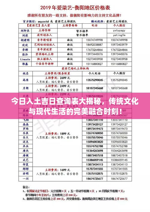 今日入土吉日查詢表大揭秘，傳統(tǒng)文化與現(xiàn)代生活的完美融合時刻！