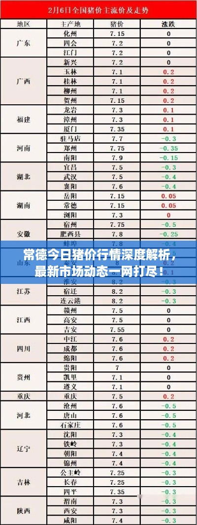 常德今日豬價行情深度解析，最新市場動態(tài)一網(wǎng)打盡！