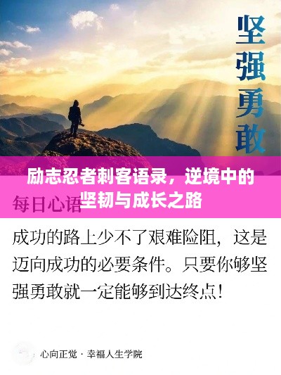 勵志忍者刺客語錄，逆境中的堅韌與成長之路