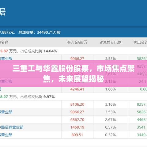 三重工與華鑫股份股票，市場焦點聚焦，未來展望揭秘
