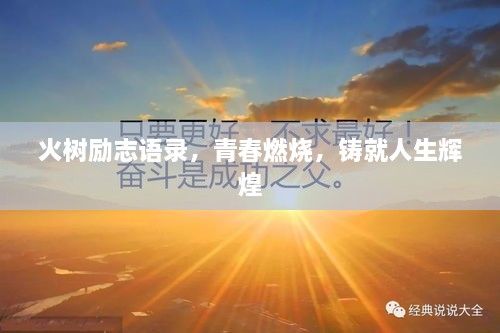 火樹勵(lì)志語錄，青春燃燒，鑄就人生輝煌