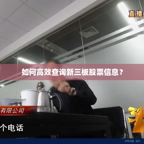 如何高效查詢新三板股票信息？