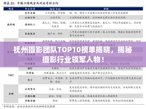 撫州攝影團隊TOP10榜單揭曉，揭秘攝影行業(yè)領(lǐng)軍人物！