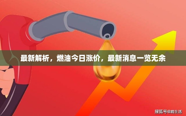 最新解析，燃油今日漲價，最新消息一覽無余