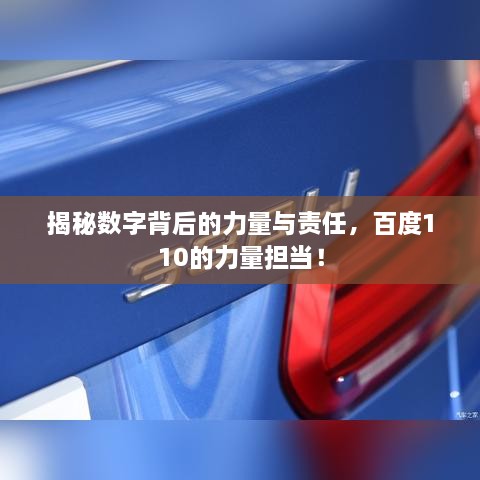 揭秘數(shù)字背后的力量與責任，百度110的力量擔當！