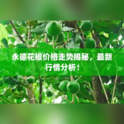 永德花椒價(jià)格走勢(shì)揭秘，最新行情分析！