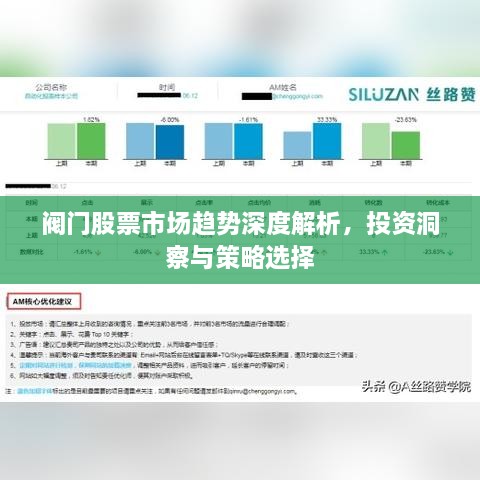 閥門股票市場趨勢深度解析，投資洞察與策略選擇