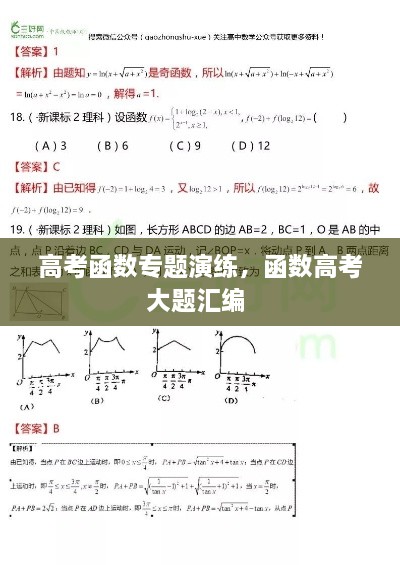 高考函數(shù)專題演練，函數(shù)高考大題匯編 