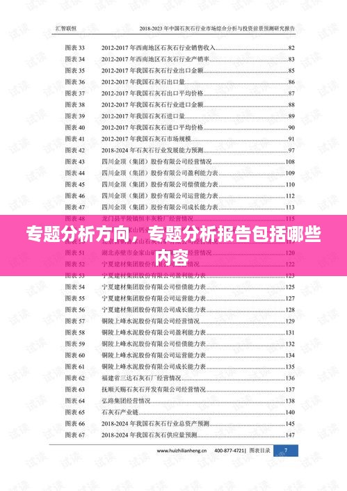 專題分析方向，專題分析報告包括哪些內(nèi)容 