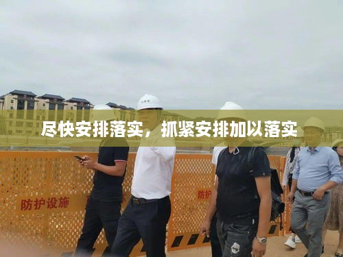 盡快安排落實，抓緊安排加以落實 